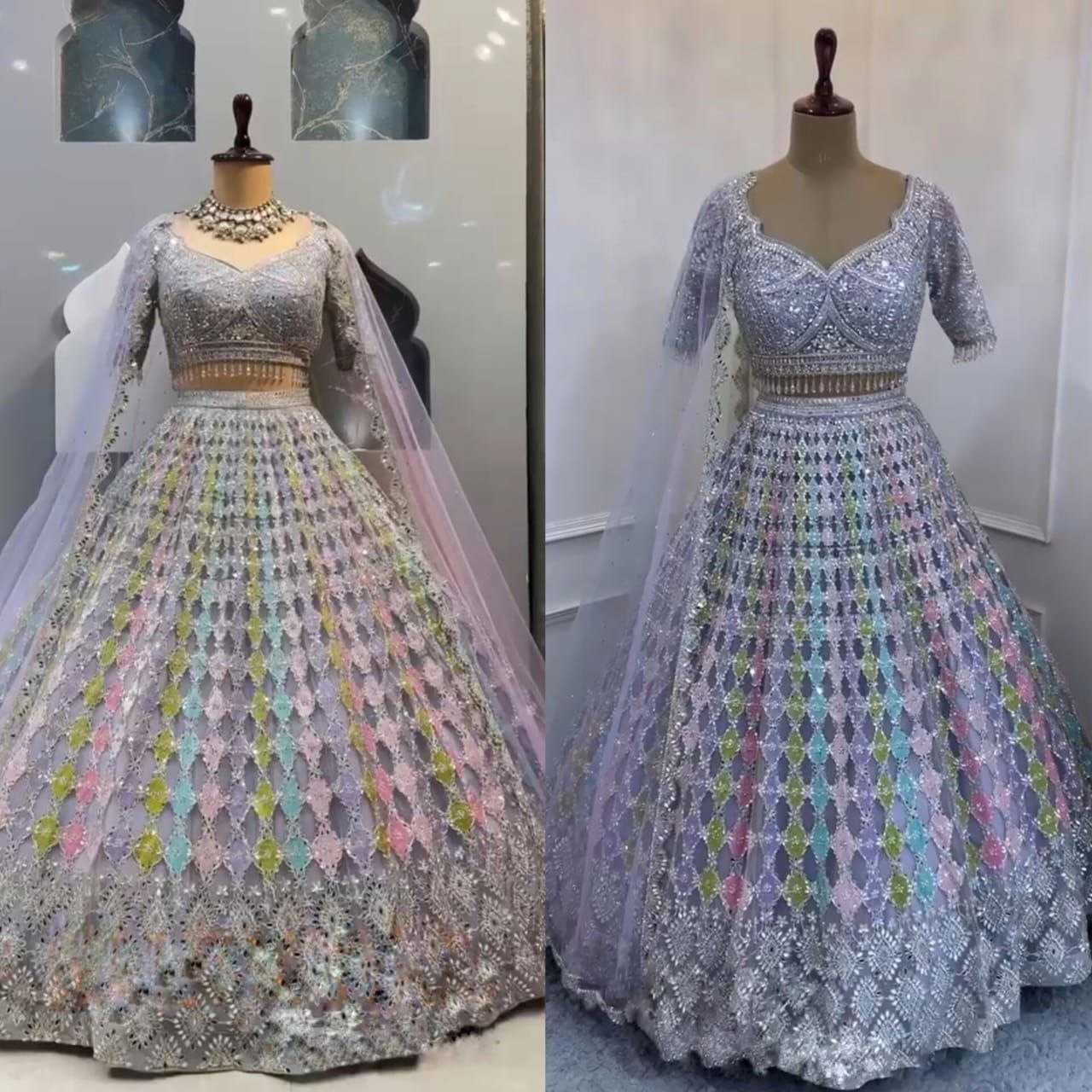 Ynf Butterfly Net RIN108 1724 Lehengas Wholesale Net Fancy Lehenga Embroidered Lehenga Lehenga With Dupatta Manufacturer