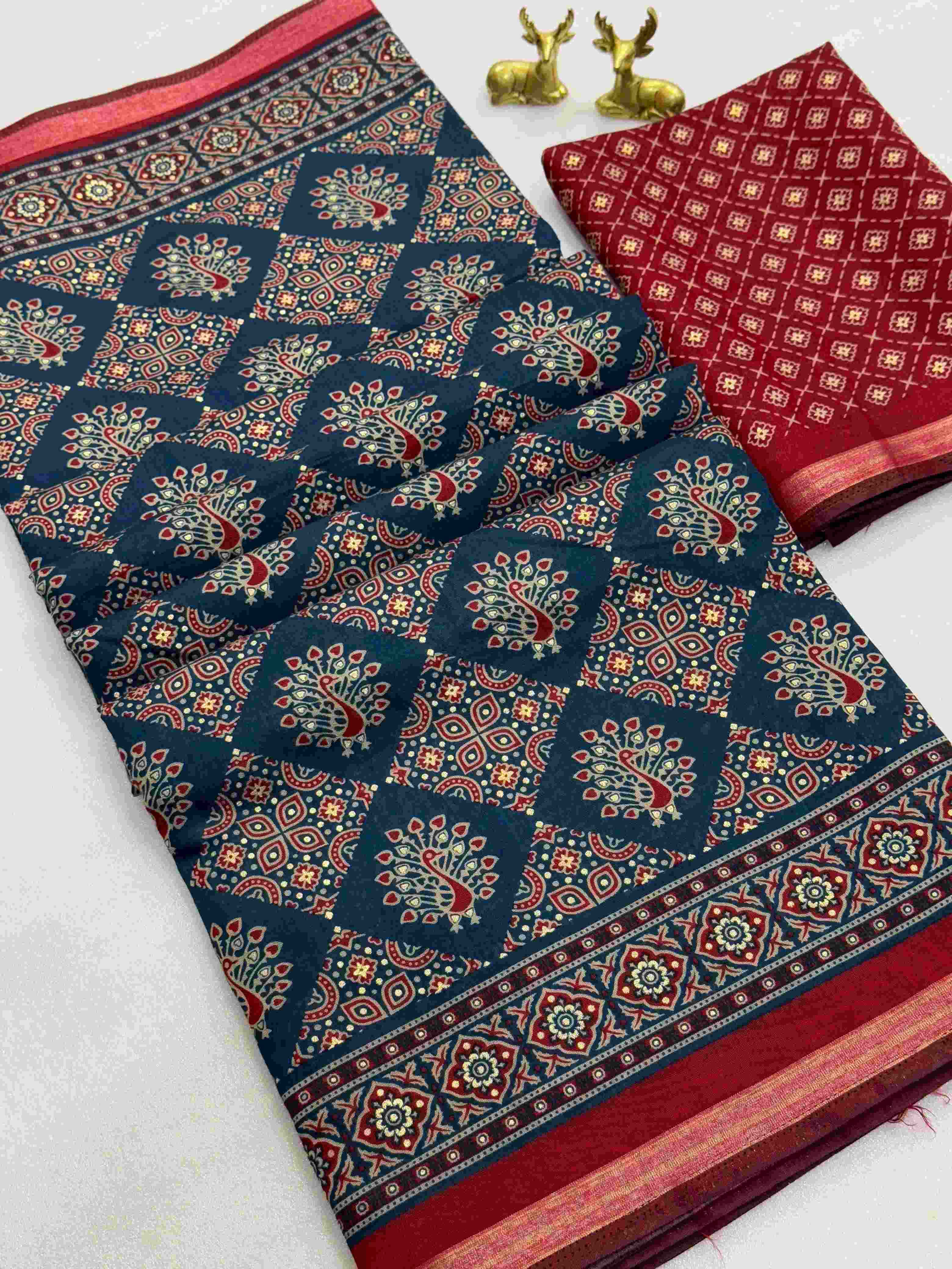 Ynf Chanderi Cotton KESH298 BARKHA Sarees Wholesale Printed Sarees Chanderi Sarees Cotton Sarees Manufacturer