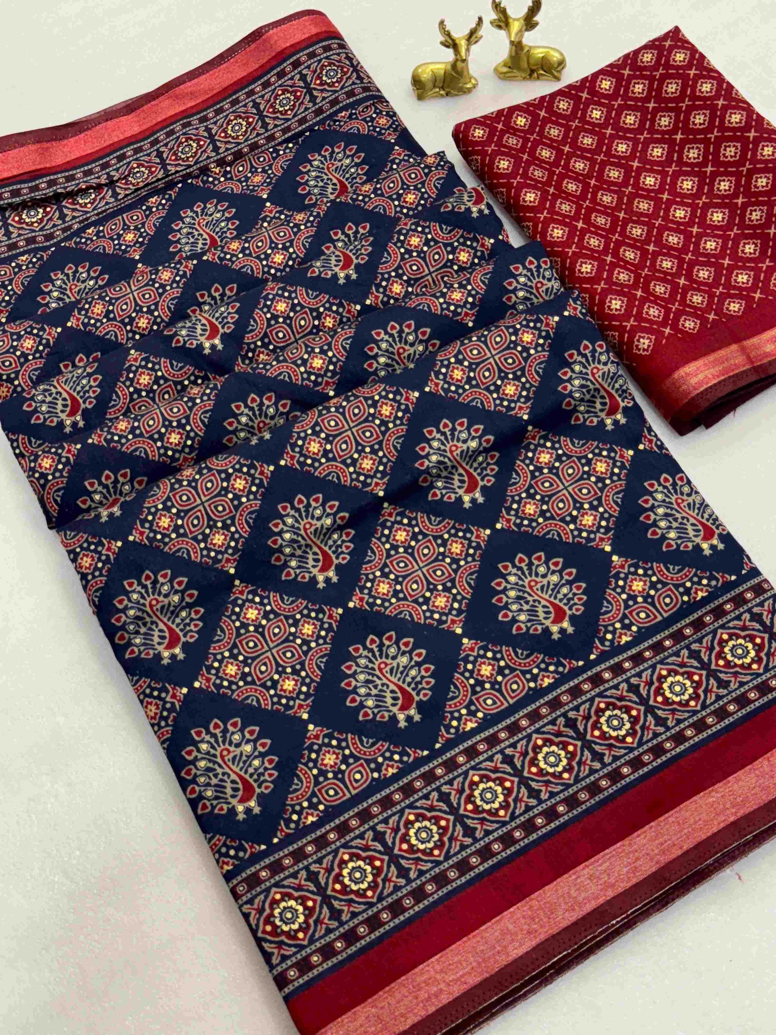 Ynf Chanderi Cotton KESH298 BARKHA Sarees Wholesale Printed Sarees Chanderi Sarees Cotton Sarees Manufacturer