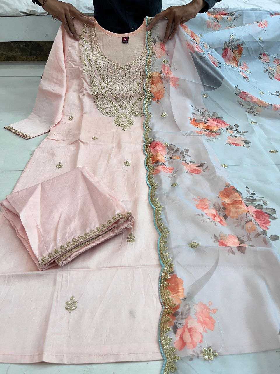 Ynf Chanderi Silk KESH209 BHC01 Suits & Dresses Wholesale Ladies Suits Embroidery Suits Chanderi Suit Manufacturer