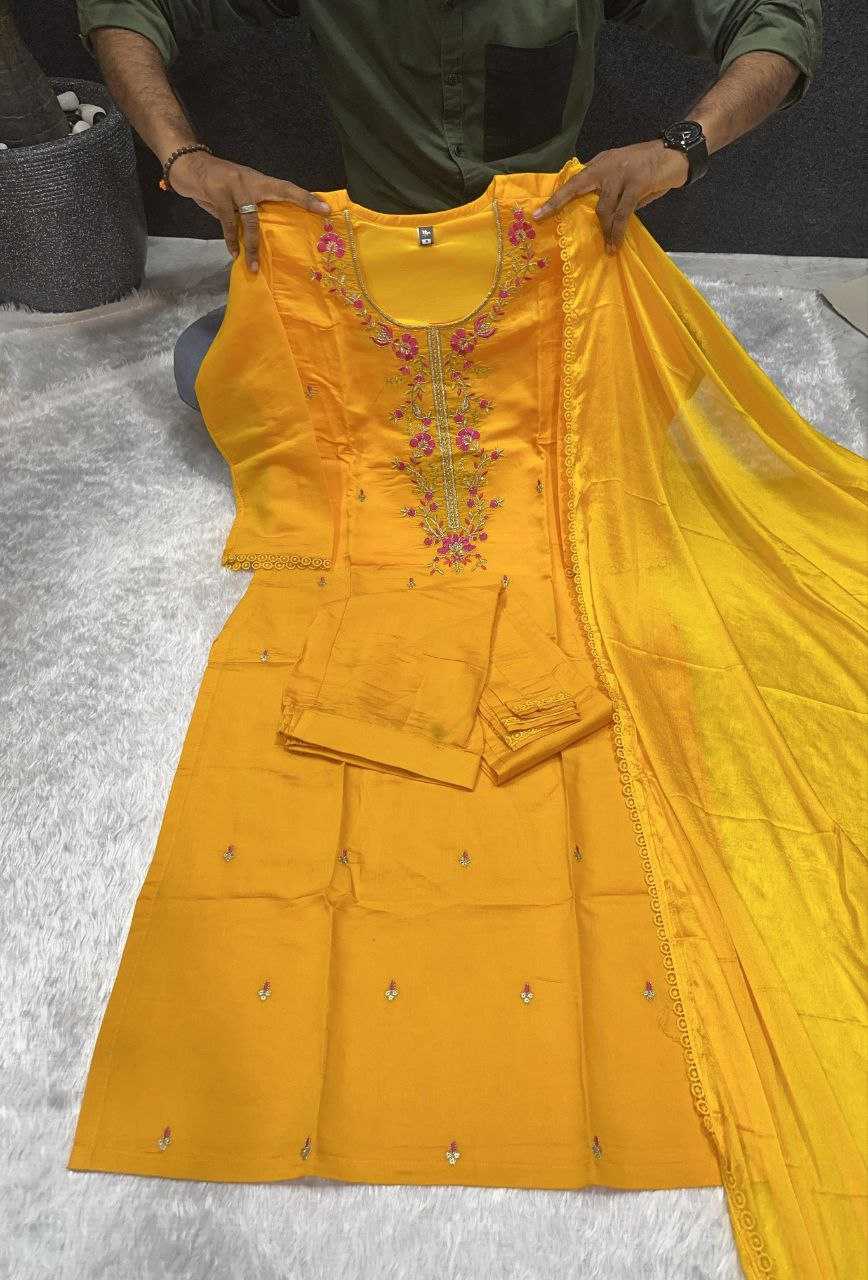 Ynf Chanderi Silk KESH352 KVD 21 Suits & Dresses Wholesale Ladies Suits Punjabi Suit Chanderi Suit Manufacturer