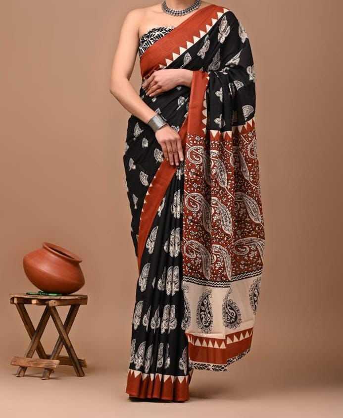 Ynf Chanderi Silk KESH430 PUSHPA-2 Sarees Wholesale Printed Sarees Chanderi Sarees Traditional Sarees Manufacturer