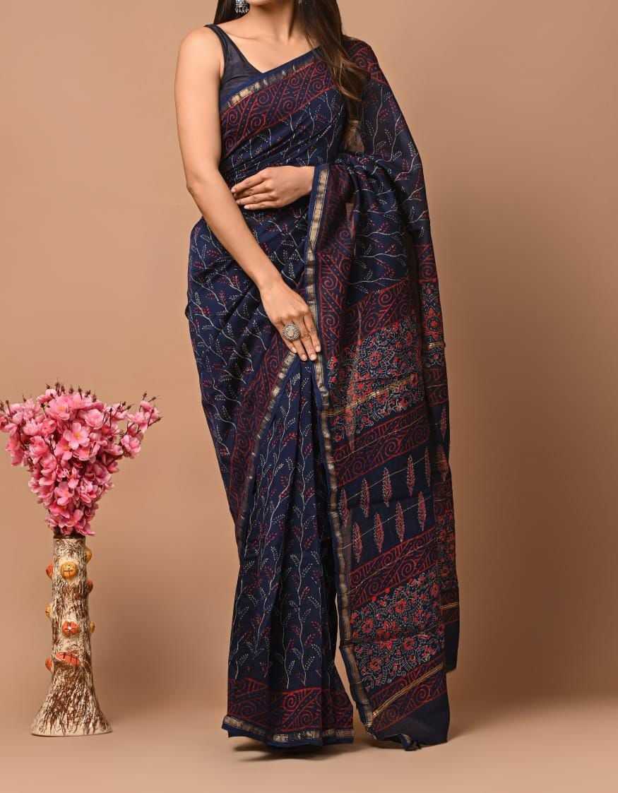 Ynf Chanderi Silk KESH430 SARIKA Sarees Wholesale Printed Sarees Chanderi Sarees Traditional Sarees Manufacturer