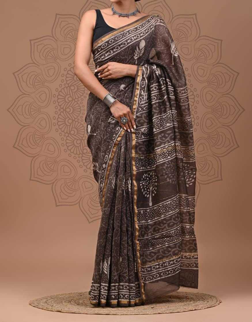 Ynf Chanderi Silk KESH430 SARIKA Sarees Wholesale Printed Sarees Chanderi Sarees Traditional Sarees Manufacturer