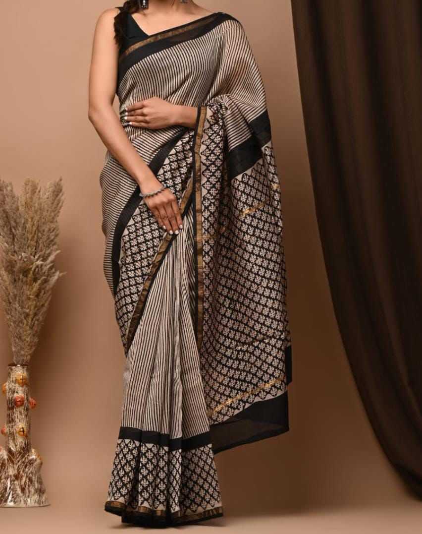 Ynf Chanderi Silk KESH430 SARIKA Sarees Wholesale Printed Sarees Chanderi Sarees Traditional Sarees Manufacturer