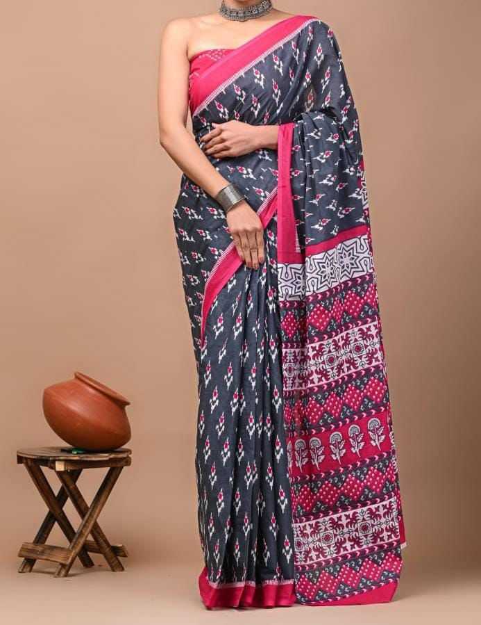 Ynf Chanderi Silk KESH430 SARIKA Sarees Wholesale Printed Sarees Chanderi Sarees Traditional Sarees Manufacturer