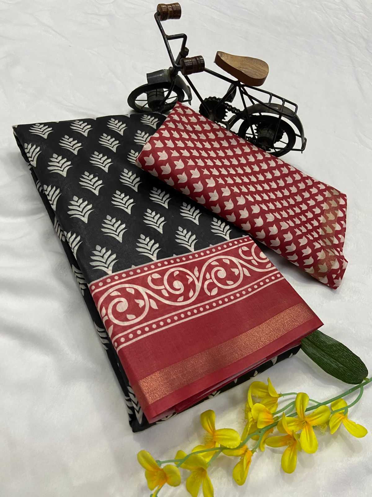 Ynf Chanderi Silk KESH430 SIMRAN- 7 Sarees Wholesale Chanderi Sarees Zari Border Sarees Traditional Sarees Manufacturer