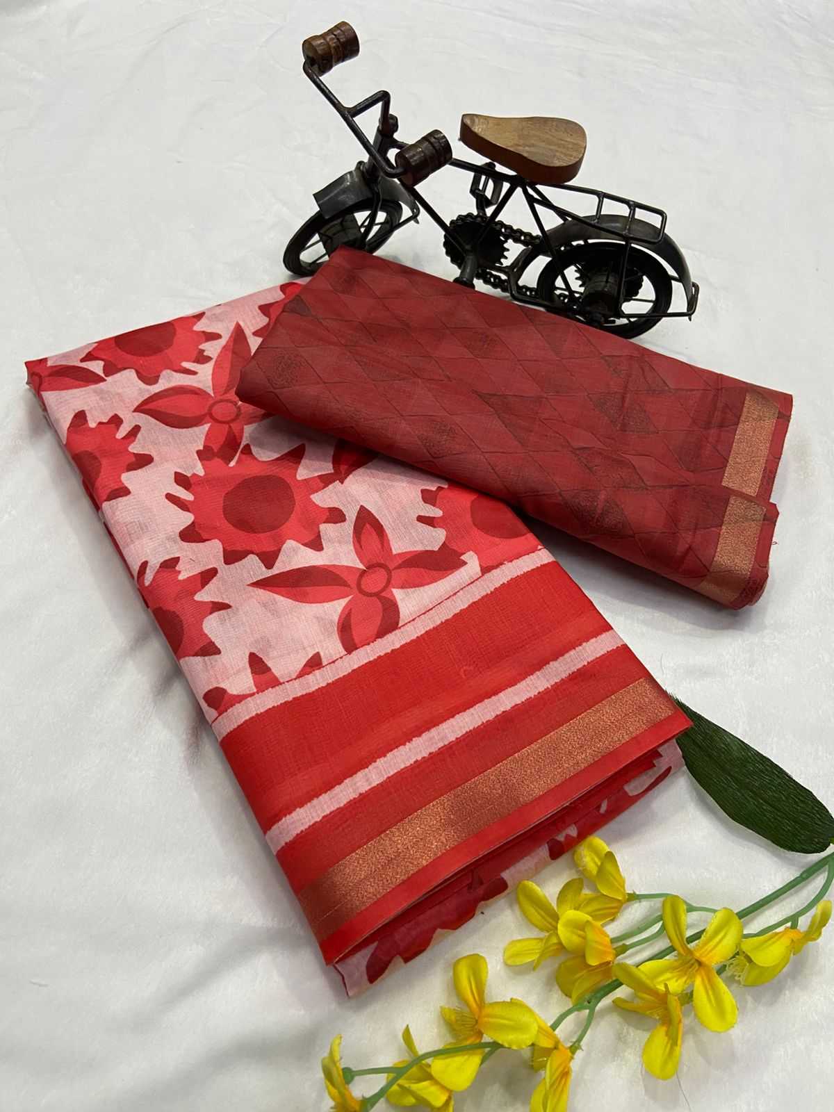 Ynf Chanderi Silk KESH430 SIMRAN- 7 Sarees Wholesale Chanderi Sarees Zari Border Sarees Traditional Sarees Manufacturer