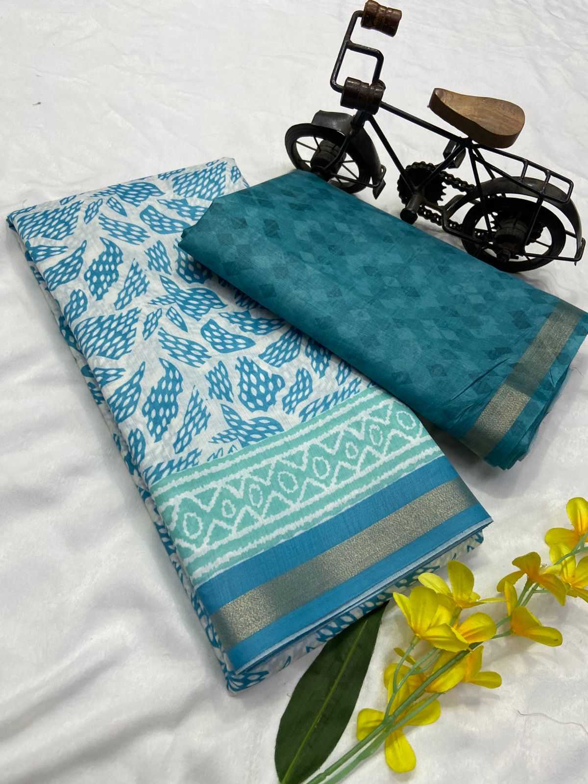 Ynf Chanderi Silk KESH430 SIMRAN- 7 Sarees Wholesale Chanderi Sarees Zari Border Sarees Traditional Sarees Manufacturer