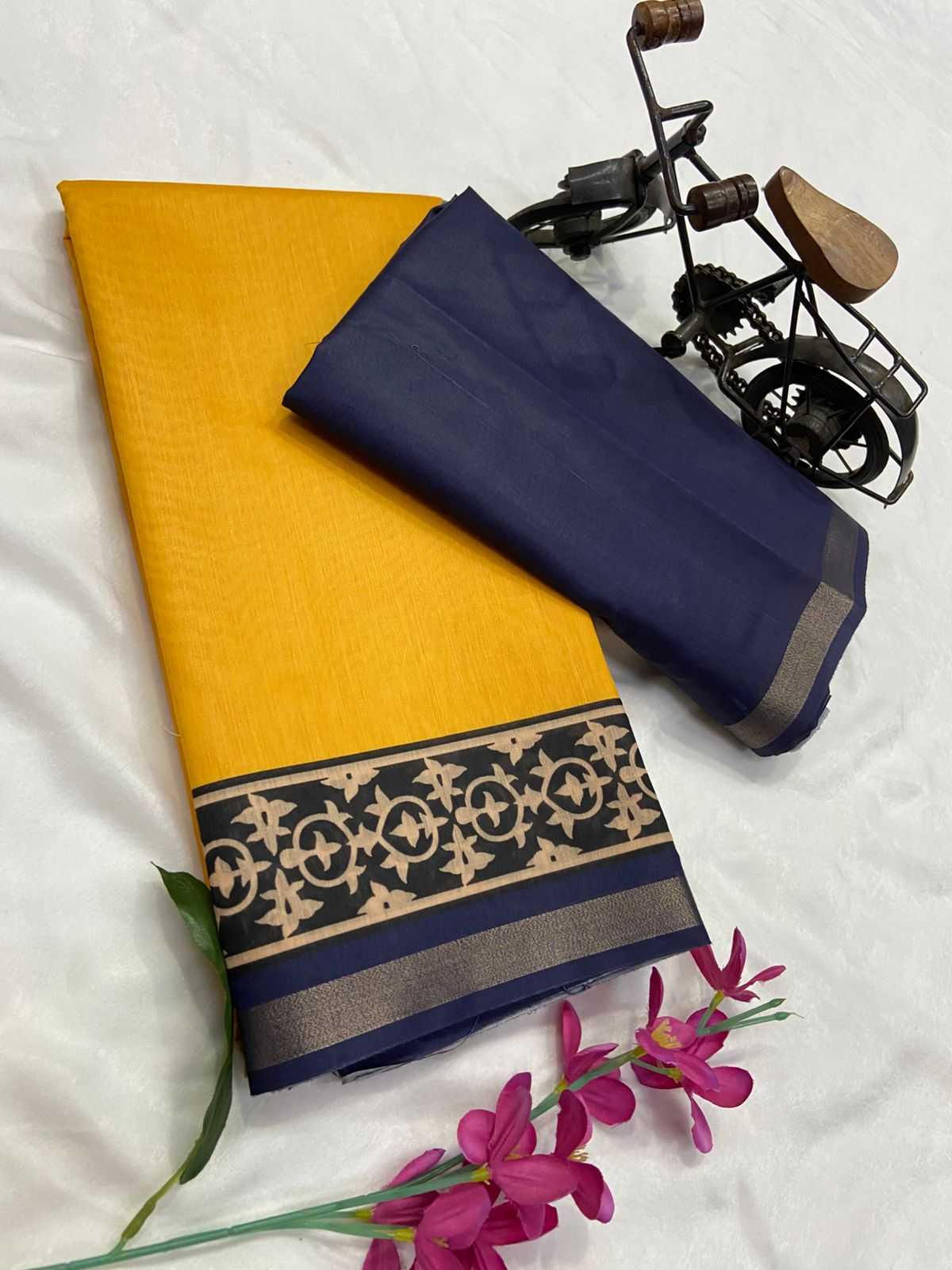 Ynf Chanderi Silk KESH430 SIMRAN- 7 Sarees Wholesale Chanderi Sarees Zari Border Sarees Traditional Sarees Manufacturer