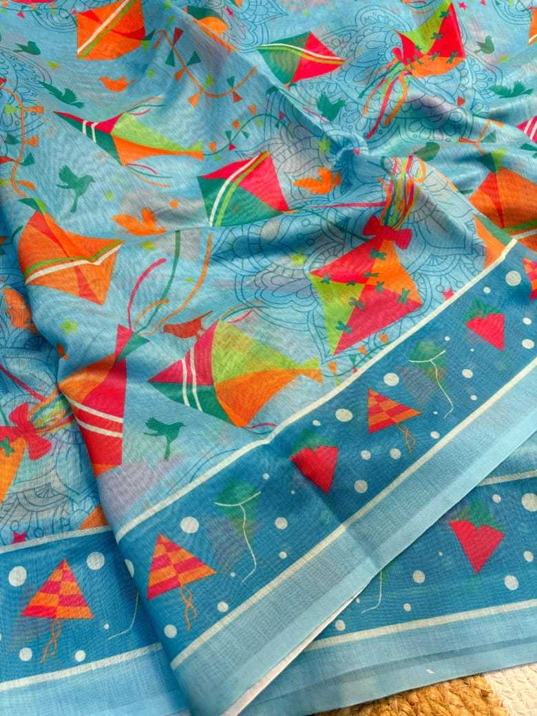 Ynf Chanderi Soft RIN182 RUN01 Sarees Wholesale Printed Sarees Chanderi Sarees Kalamkari Sarees Manufacturer