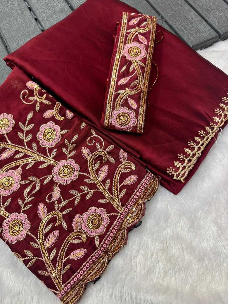 Ynf Chiffon KESH195 KRF11 Sarees Wedding Collections Festive Collections Wholesale Sequence Sarees Embroidered Sarees Cutwork Saree Manufacturer