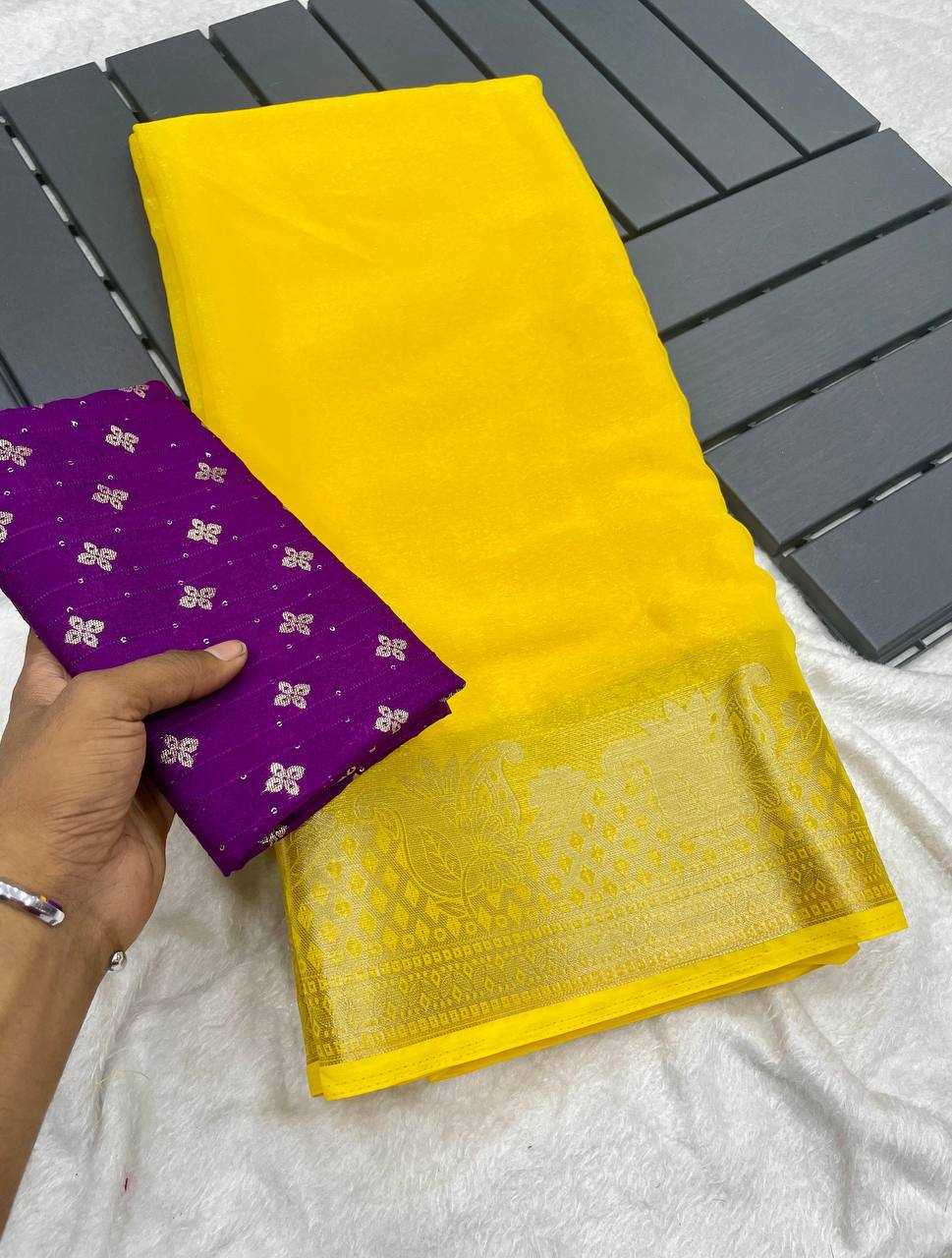 Ynf Chiffon RIN124 RIE09 Sarees Wedding Collections Festive Collections Wholesale Sequence Sarees Chiffon Sarees Jacquard Saree Manufacturer