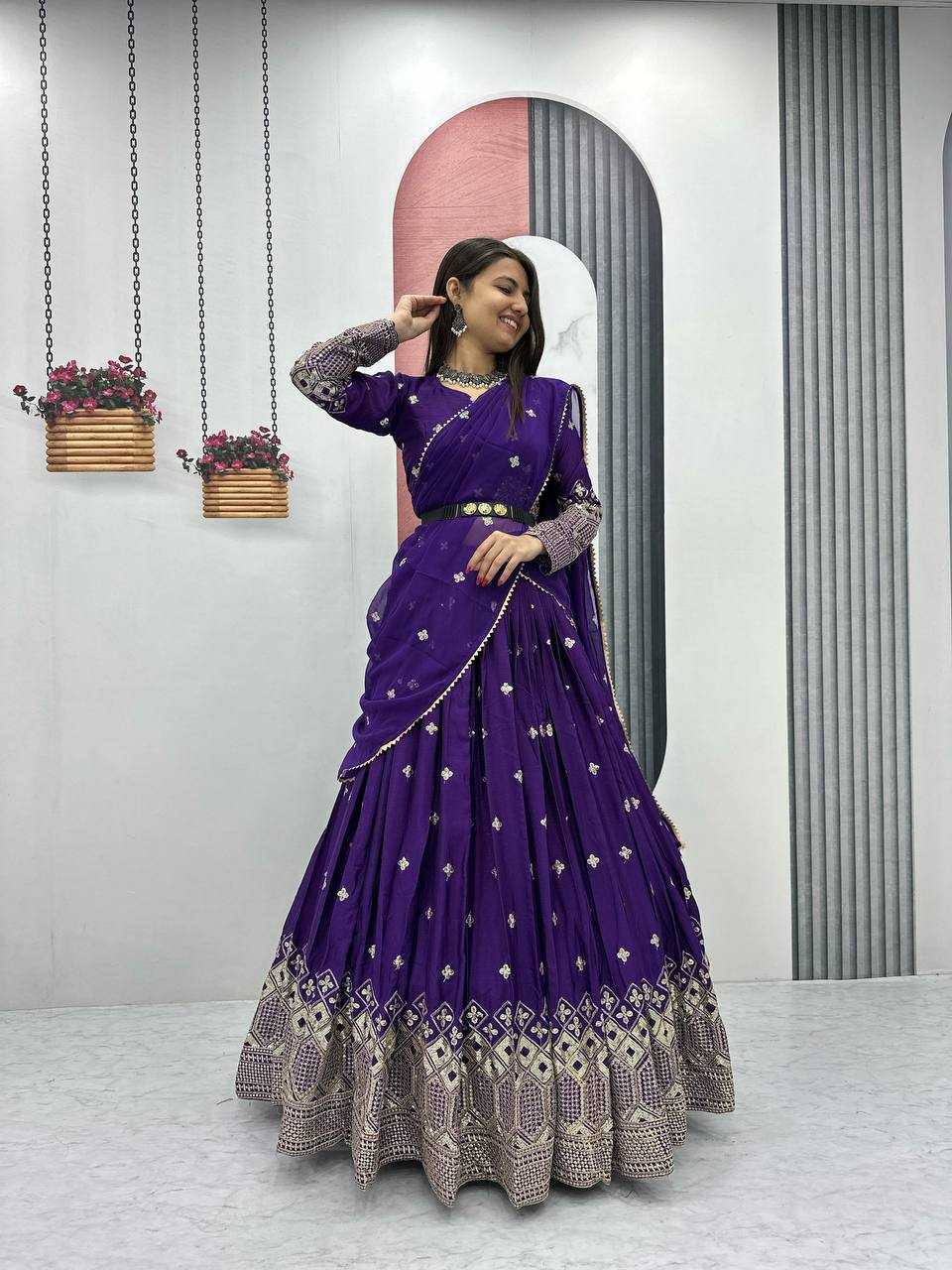 Ynf Chinon KESH120 225 Lehengas Wedding Collections Festive Collections Wholesale Embroidered Lehenga Designer Lehenga Choli Lehenga With Dupatta Manufacturer