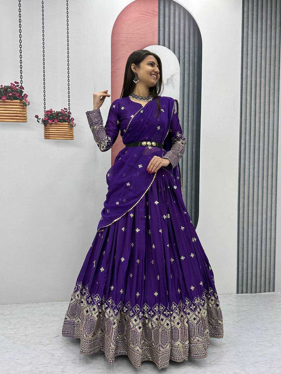 Ynf Chinon KESH120 225 Lehengas Wedding Collections Festive Collections Wholesale Embroidered Lehenga Designer Lehenga Choli Lehenga With Dupatta Manufacturer