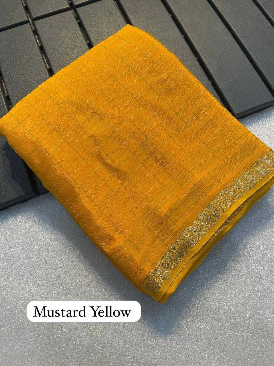 Ynf Chinon KESH195 KRF07 Sarees Onam Sarees Karwa Chauth Sarees Wholesale Designer Sarees Fancy Sarees Viscose Saree Manufacturer