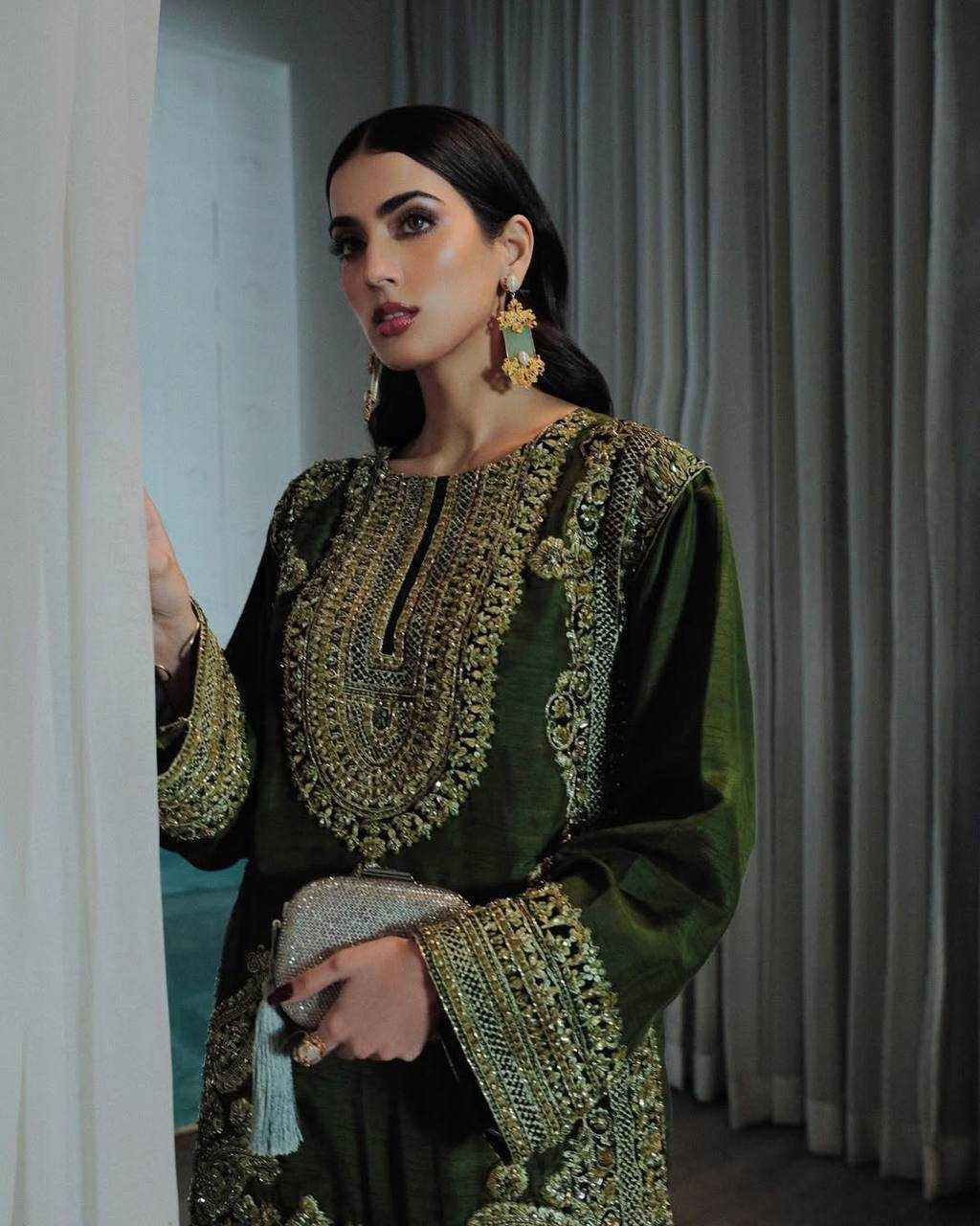 Ynf Chinon KESH208 197 Suits & Dresses Wedding Collections Festive Collections Wholesale Embroidery Suits Palazzo Suit Party wear suits Manufacturer