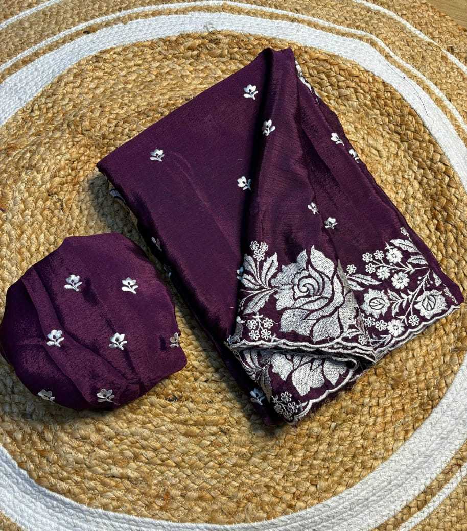 Ynf Chinon KESH222 RUN17 Sarees Wholesale Designer Sarees Embroidered Sarees Cutwork Saree Manufacturer