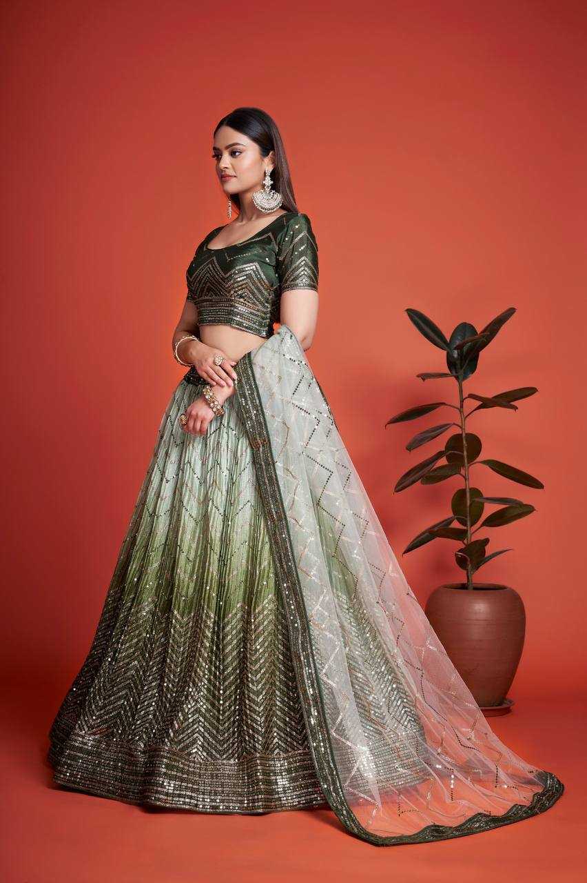 Ynf Chinon KESH295 266 Lehengas Wholesale Wedding Lehenga Embroidered Lehenga Sequins Lehenga Manufacturer