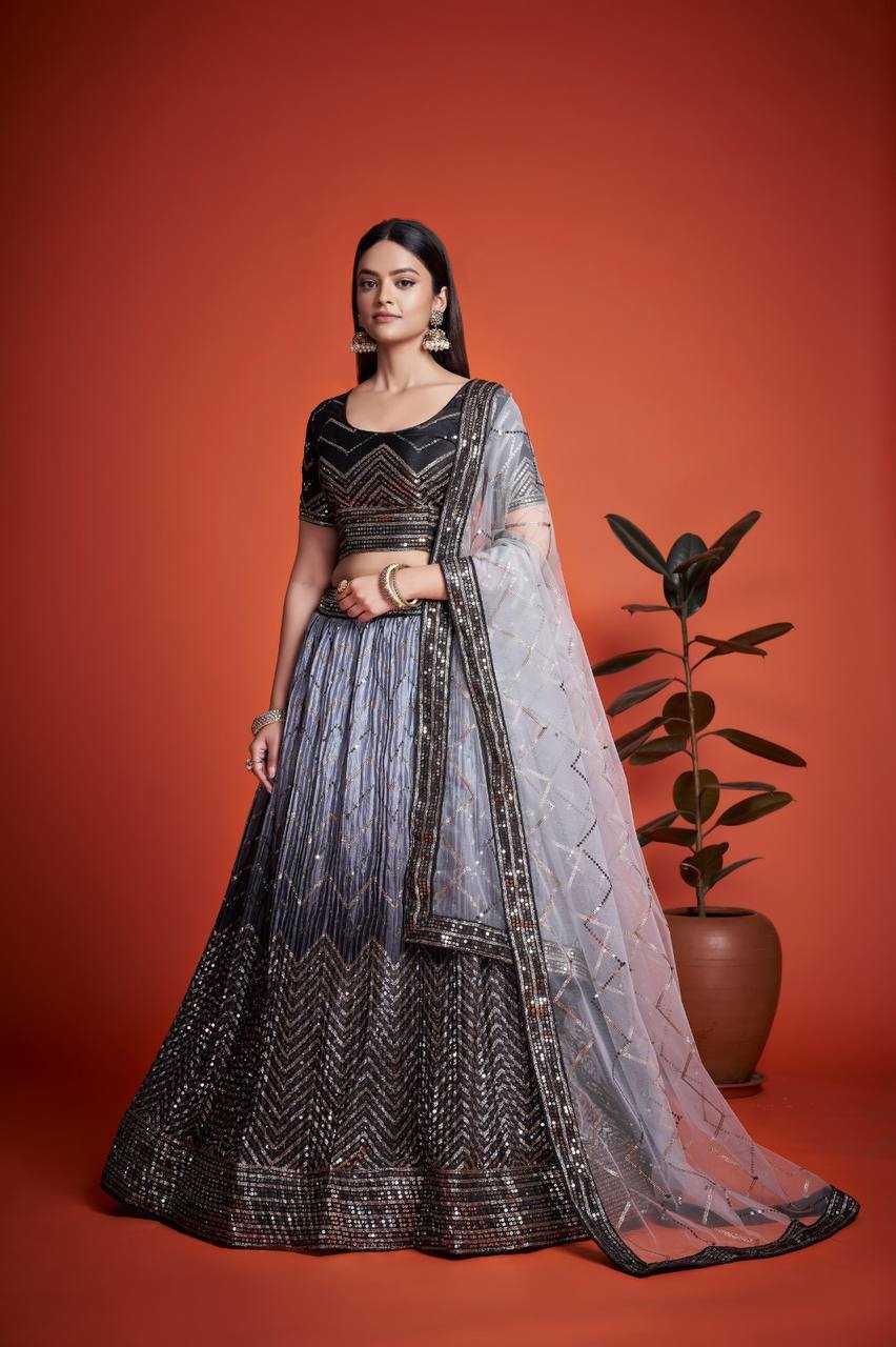 Ynf Chinon KESH295 266 Lehengas Wholesale Wedding Lehenga Embroidered Lehenga Sequins Lehenga Manufacturer