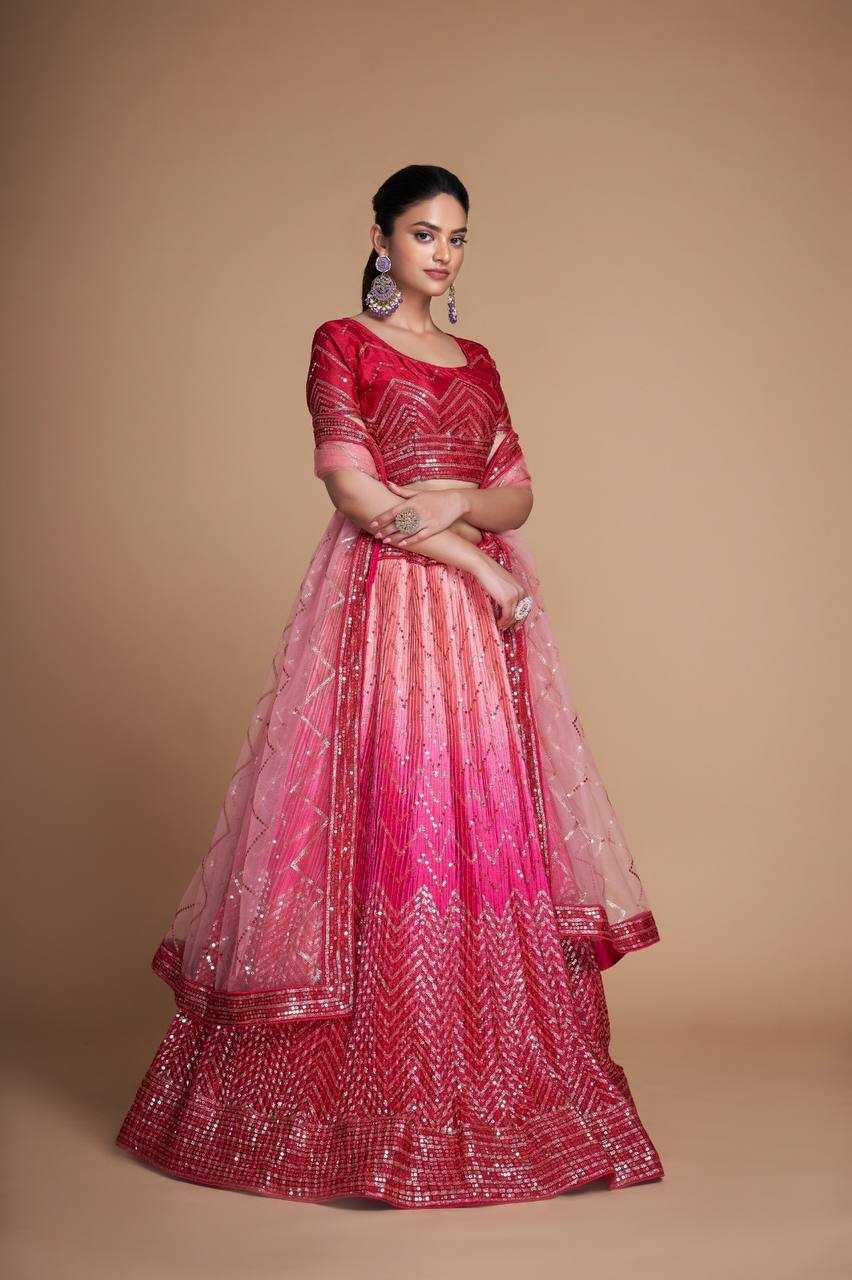 Ynf Chinon KESH295 266 Lehengas Wholesale Wedding Lehenga Embroidered Lehenga Sequins Lehenga Manufacturer