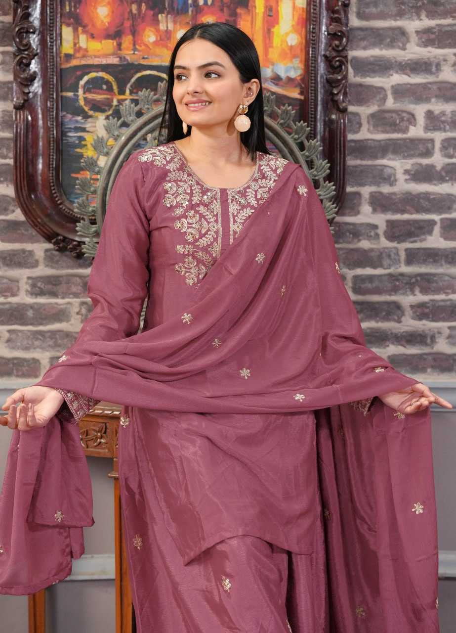 Ynf Chinon KESH394 42 Suits & Dresses Wedding Collections Festive Collections Wholesale Sharara Salwar Suits Embroidery Suits Wedding Outfits Manufacturer