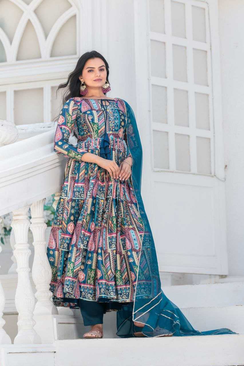 Ynf Chinon KESH459 1262 Suits & Dresses Wedding Collections Festive Collections Wholesale Ladies Suits Printed Suits Party wear suits Manufacturer