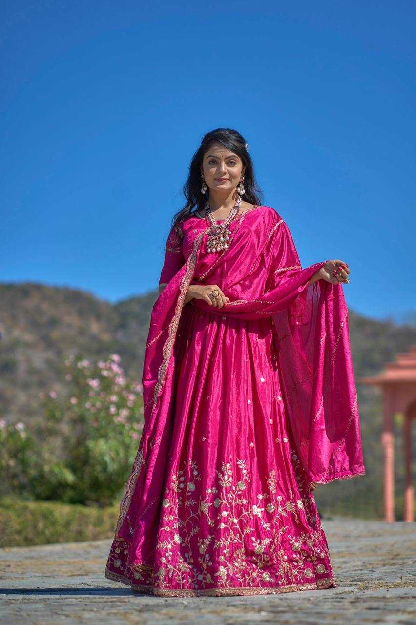 Ynf Chinon RIN119 9011 Lehengas Wedding Collections Festive Collections Wholesale Embroidered Lehenga Thread Work Lehenga Lehenga With Cancan Manufacturer