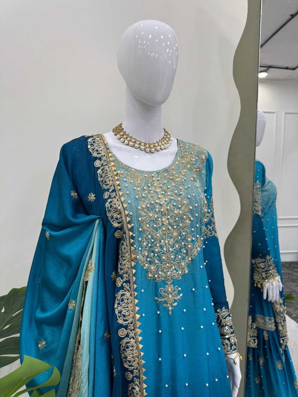 Ynf Chinon RIN133 1498 Suits & Dresses Wedding Collections Festive Collections Wholesale Ladies Suits Sharara Salwar Suits Wedding Outfits Manufacturer