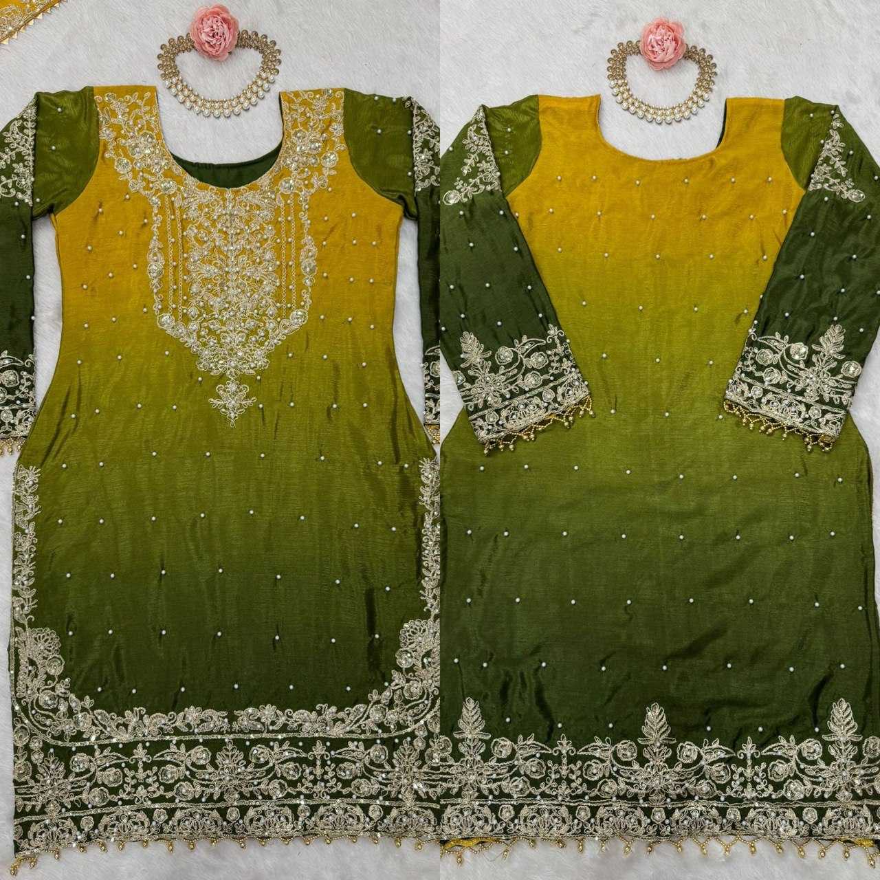 Ynf Chinon RIN133 1498 Suits & Dresses Wedding Collections Festive Collections Wholesale Ladies Suits Sharara Salwar Suits Wedding Outfits Manufacturer