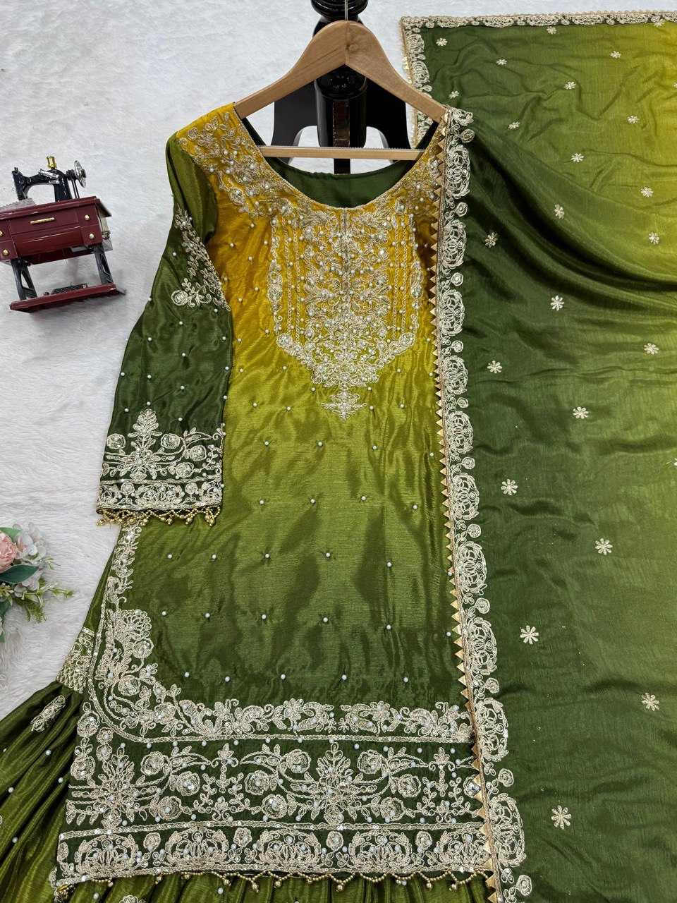 Ynf Chinon RIN133 1498 Suits & Dresses Wedding Collections Festive Collections Wholesale Ladies Suits Sharara Salwar Suits Wedding Outfits Manufacturer