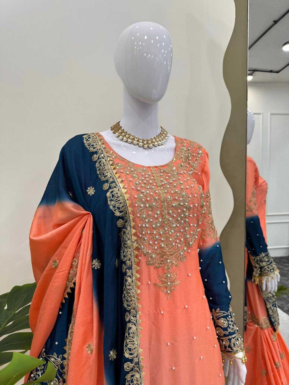 Ynf Chinon RIN133 1498 Suits & Dresses Wedding Collections Festive Collections Wholesale Ladies Suits Sharara Salwar Suits Wedding Outfits Manufacturer