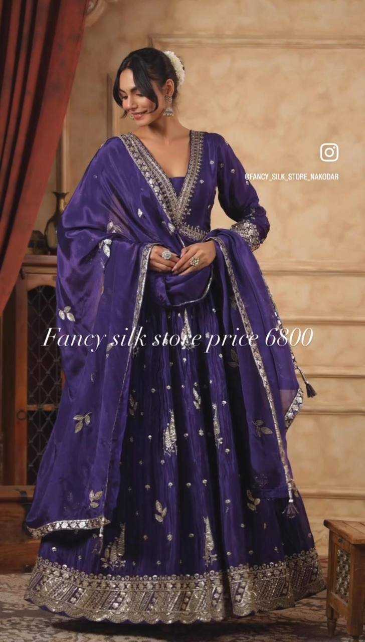 Ynf Chinon Silk KESH156 1149 Gowns Wholesale Fancy Gowns Party Gowns Wedding Gown Manufacturer