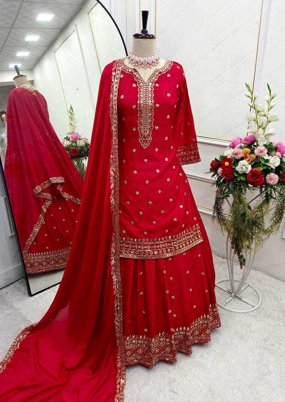 Ynf Chinon Silk KESH156 FD-106 Lehengas Wedding Collections Festive Collections Wholesale Silk Lehenga Embroidered Lehenga Lehenga With Dupatta Manufacturer