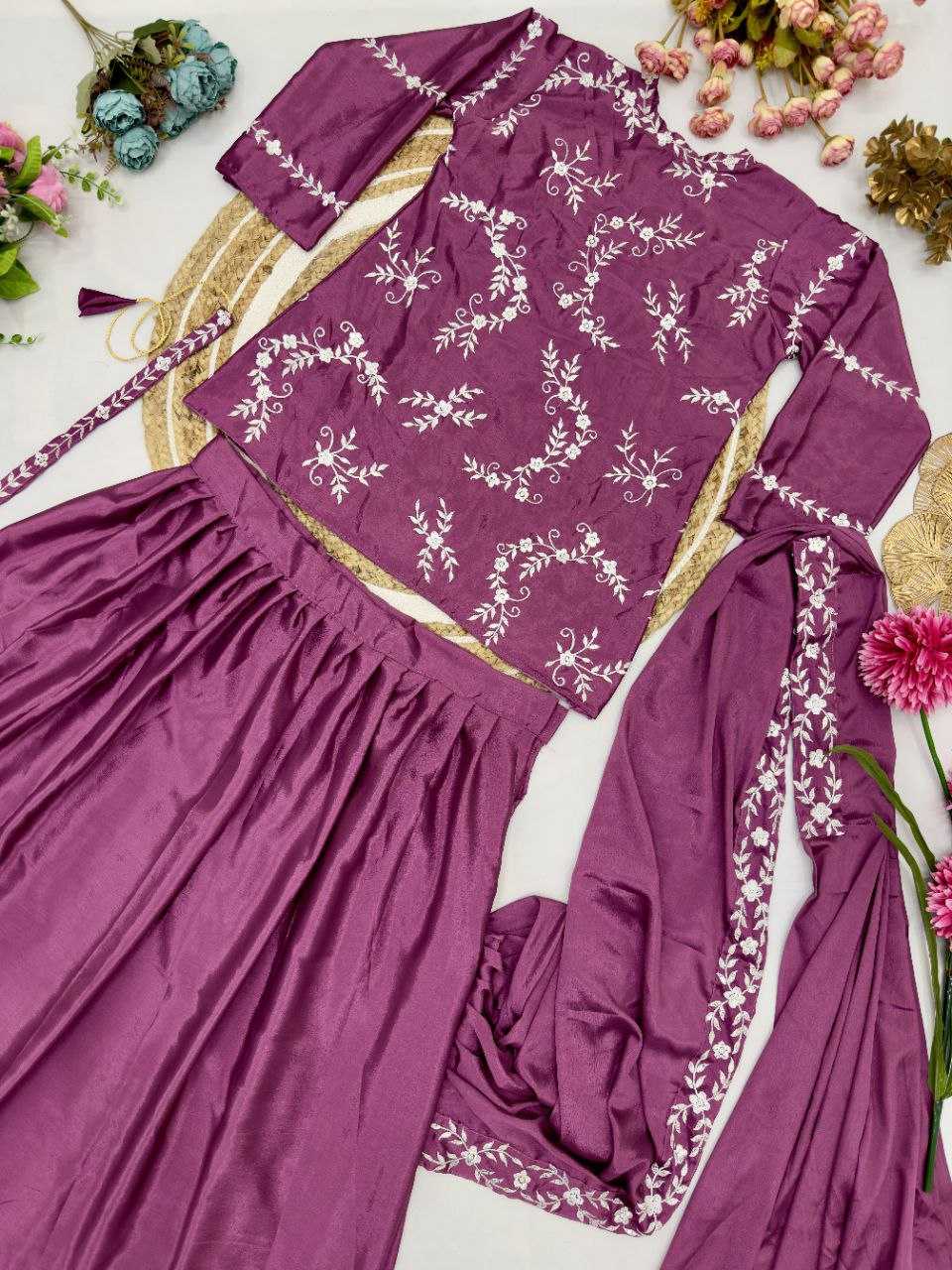 Ynf Chinon Silk KESH188 9255 Suits & Dresses Western Wears Wedding Collections Wholesale Embroidered Dresses Georgette Dresses Wedding Outfits Manufacturer