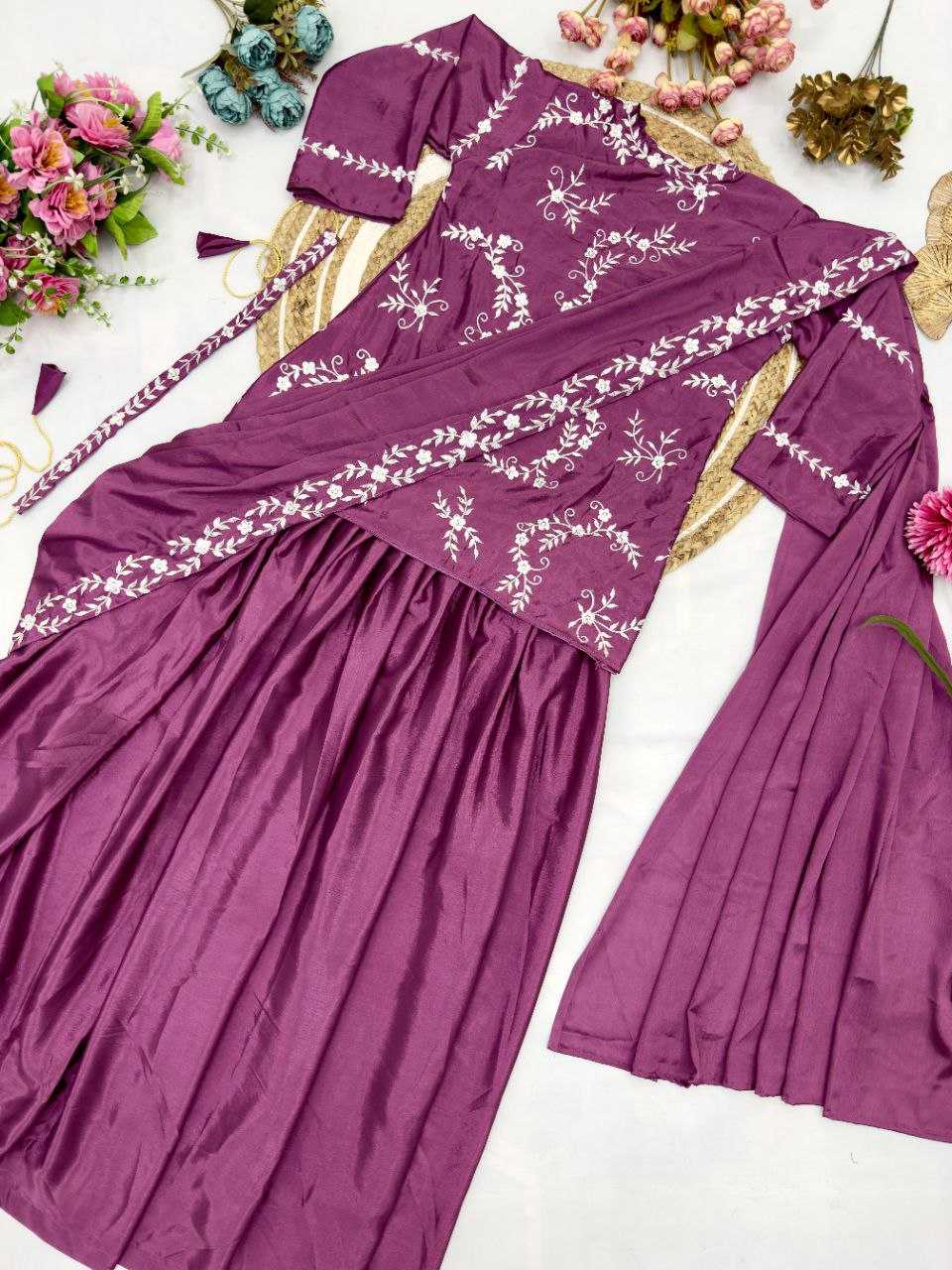 Ynf Chinon Silk KESH188 9255 Suits & Dresses Western Wears Wedding Collections Wholesale Embroidered Dresses Georgette Dresses Wedding Outfits Manufacturer