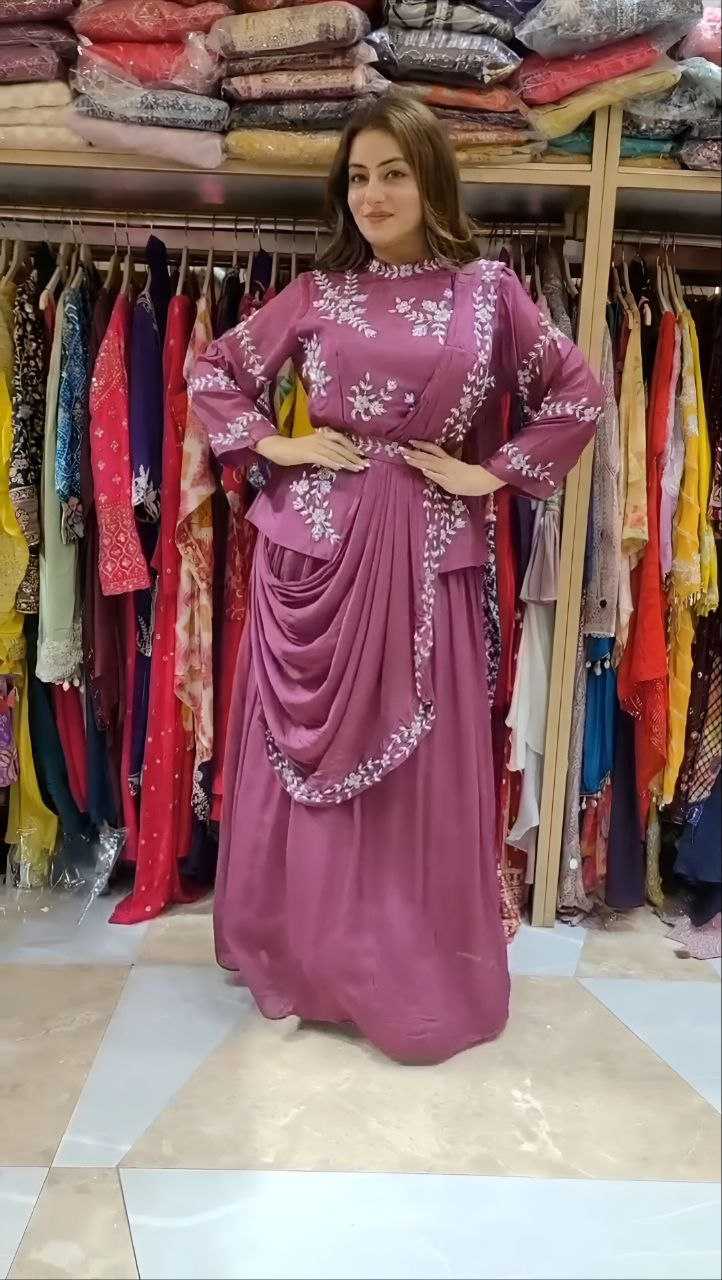 Ynf Chinon Silk KESH188 9255 Suits & Dresses Western Wears Wedding Collections Wholesale Embroidered Dresses Georgette Dresses Wedding Outfits Manufacturer