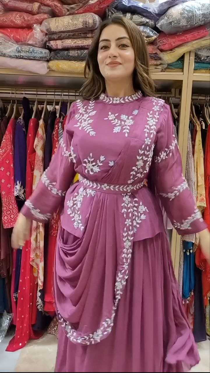 Ynf Chinon Silk KESH188 9255 Suits & Dresses Western Wears Wedding Collections Wholesale Embroidered Dresses Georgette Dresses Wedding Outfits Manufacturer