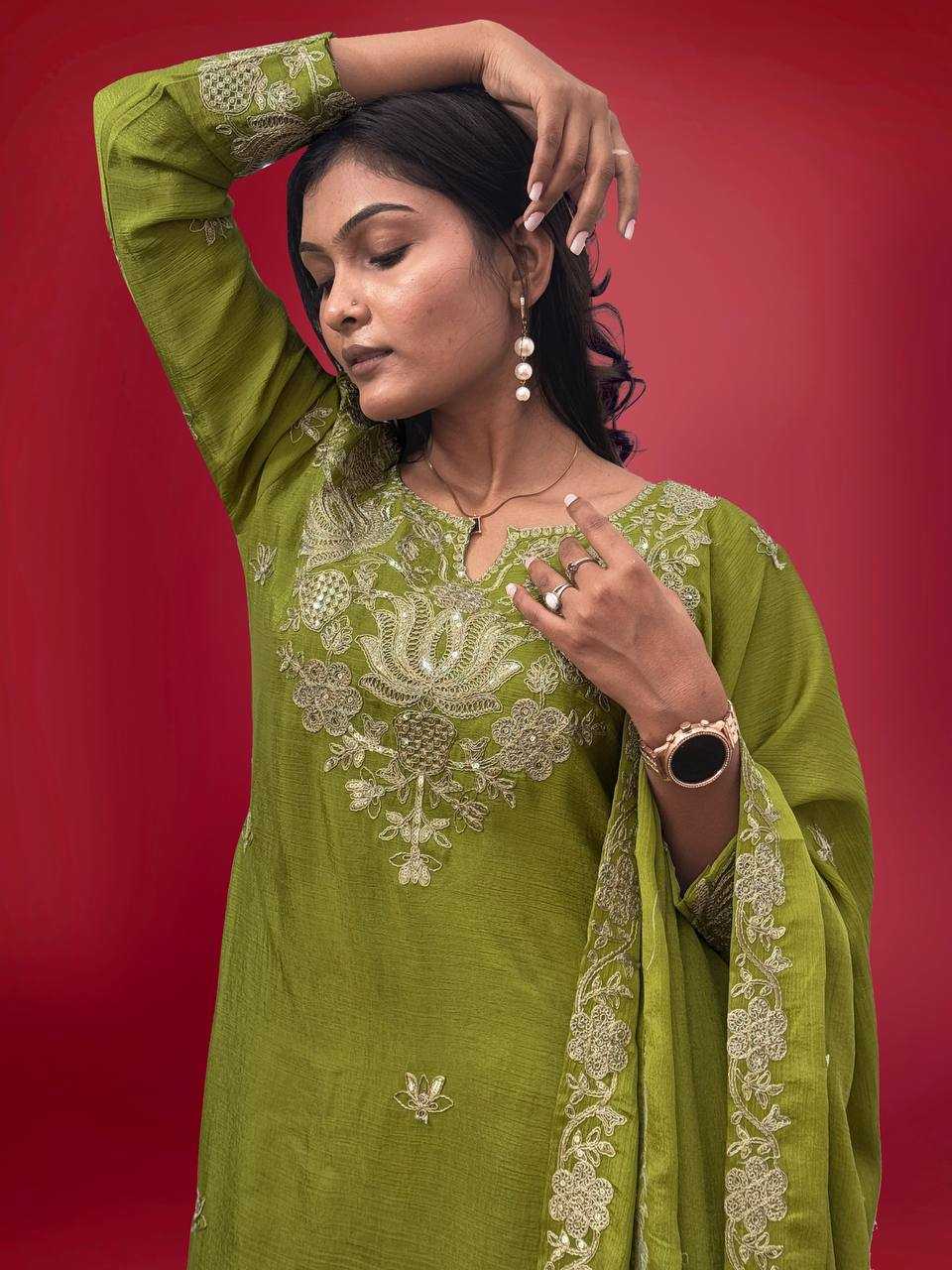 Ynf Chinon Silk KESH228 587 Suits & Dresses Wholesale Sharara Salwar Suits Embroidery Suits Ladies Silk Suit Manufacturer