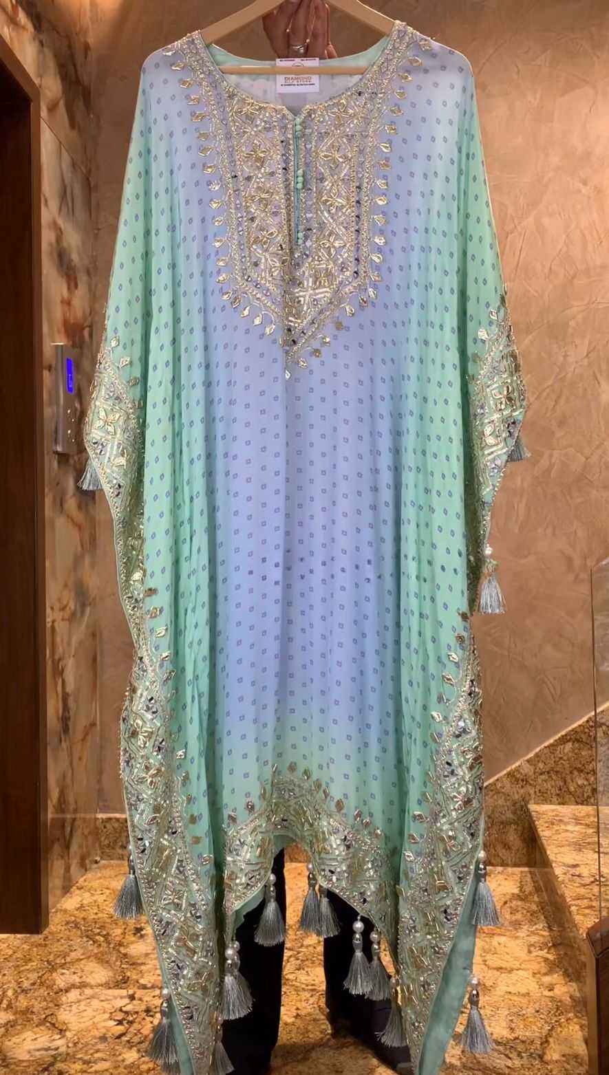 Ynf Chinon Silk KESH438 MF-721 Suits & Dresses Wholesale Embroidery Suits Silk Dresses Kaftan Dresses Manufacturer