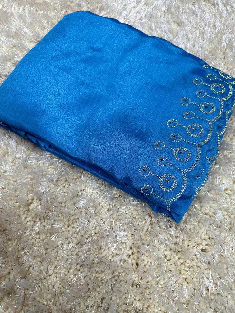 Ynf Chinon Silk RIN104 APE138 Silk Sarees Durga Pooja Sarees Wedding Collections Wholesale Designer Silk Sarees Fancy Silk Sarees Silk Sarees With Stone Work Manufacturer