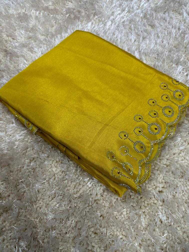 Ynf Chinon Silk RIN104 APE138 Silk Sarees Durga Pooja Sarees Wedding Collections Wholesale Designer Silk Sarees Fancy Silk Sarees Silk Sarees With Stone Work Manufacturer