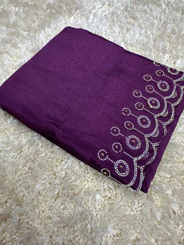 Ynf Chinon Silk RIN104 APE138 Silk Sarees Durga Pooja Sarees Wedding Collections Wholesale Designer Silk Sarees Fancy Silk Sarees Silk Sarees With Stone Work Manufacturer