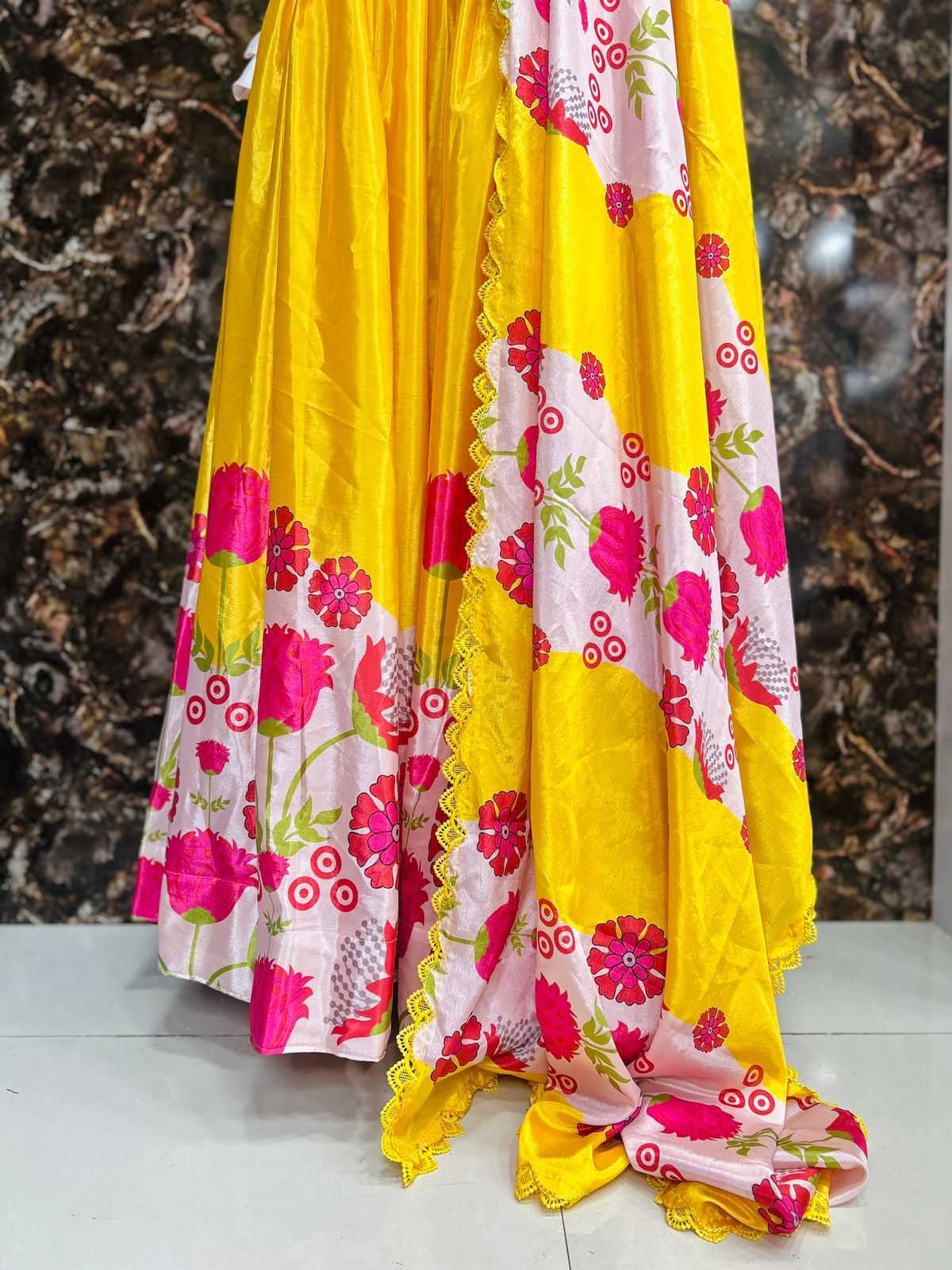 Ynf Chinon Silk RIN104 APE176 Lehengas Wedding Collections Festive Collections Wholesale Kalamkari Lehenga Silk Lehenga Printed Lehenga Manufacturer