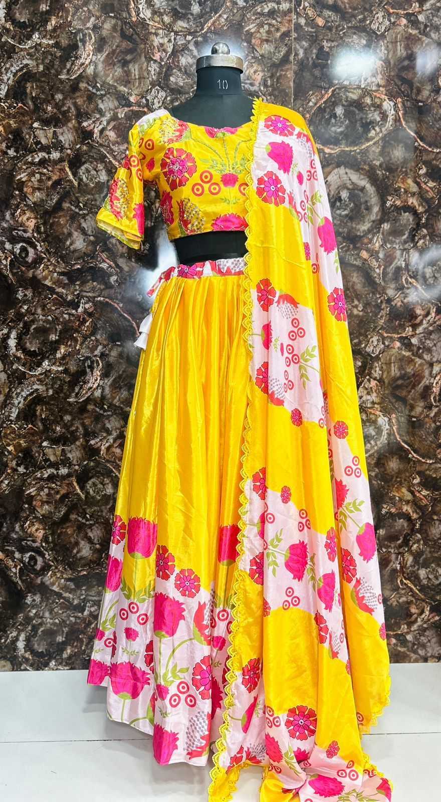 Ynf Chinon Silk RIN104 APE176 Lehengas Wedding Collections Festive Collections Wholesale Kalamkari Lehenga Silk Lehenga Printed Lehenga Manufacturer