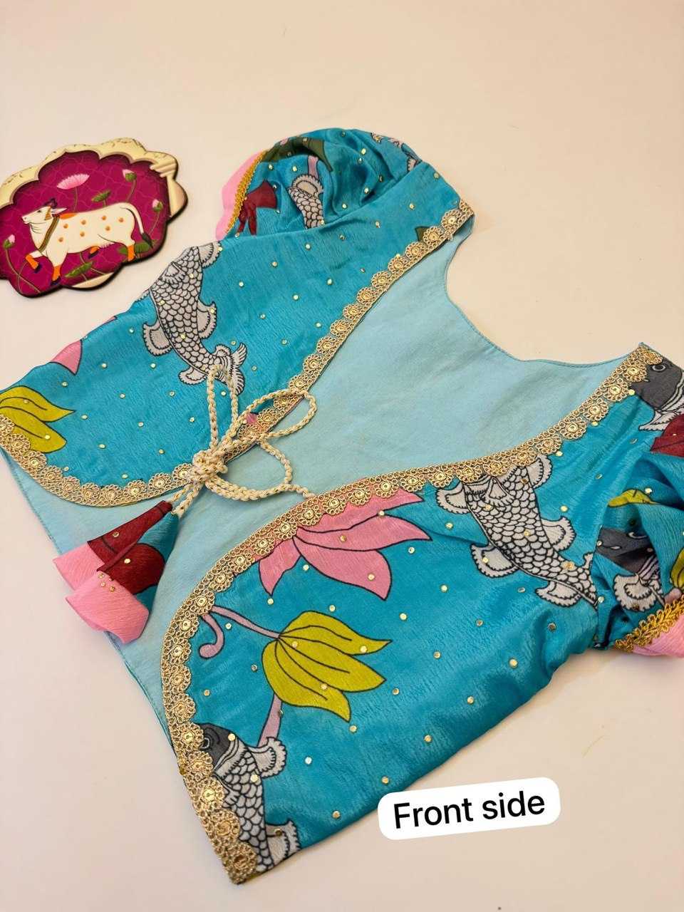 Ynf Chinon Silk RIN115 REF06 Kids Wear Wholesale Kids Gown Kids Ethnic Gowns Kids Silk Dress Manufacturer