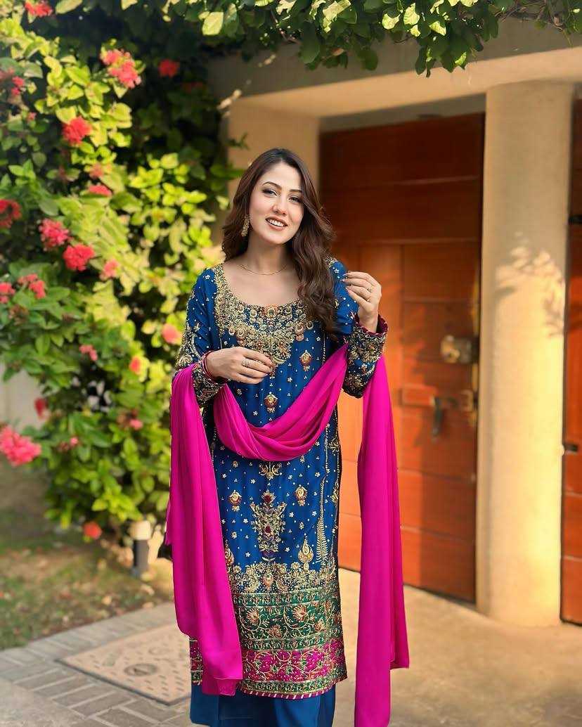 Ynf Chinon Silk RIN138 1344 Suits & Dresses Wedding Collections Festive Collections Wholesale Zari Work Suit Designer dresses Embroidered Dresses Manufacturer