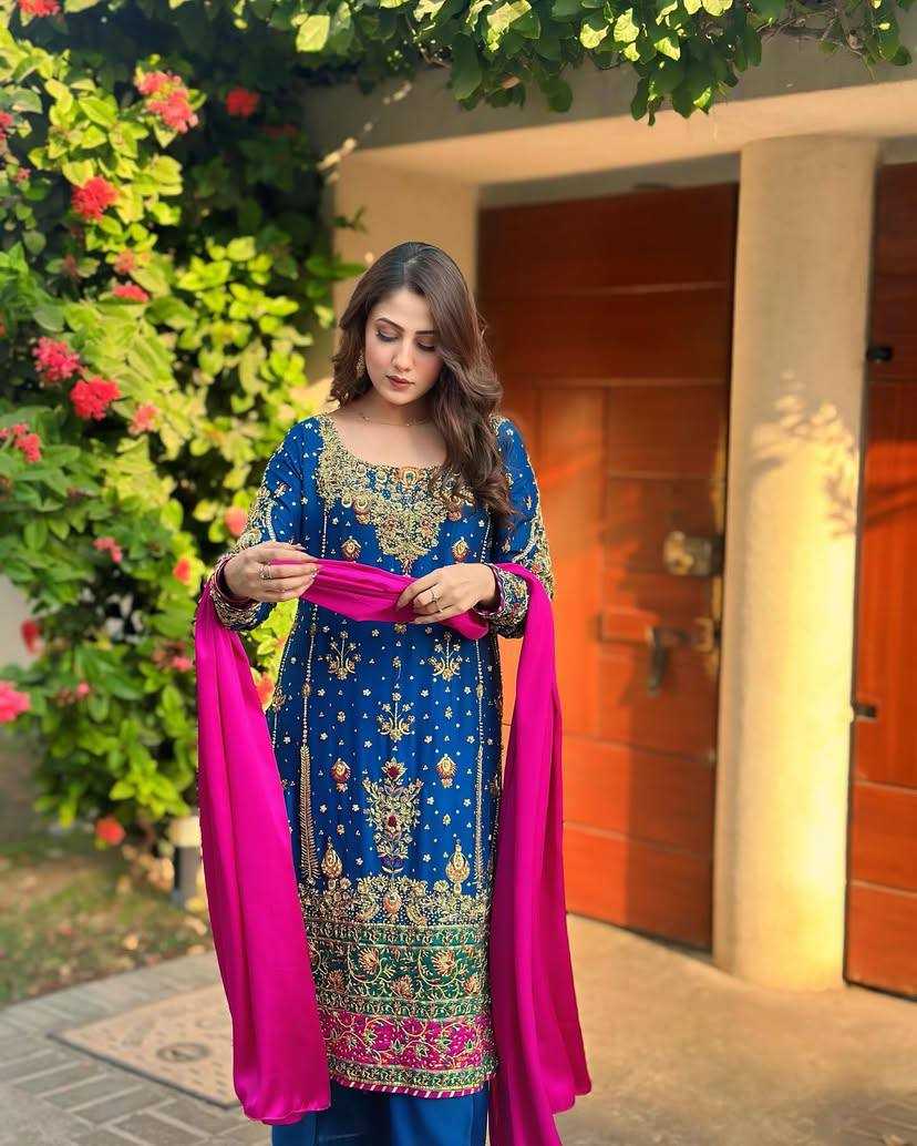 Ynf Chinon Silk RIN138 1344 Suits & Dresses Wedding Collections Festive Collections Wholesale Zari Work Suit Designer dresses Embroidered Dresses Manufacturer