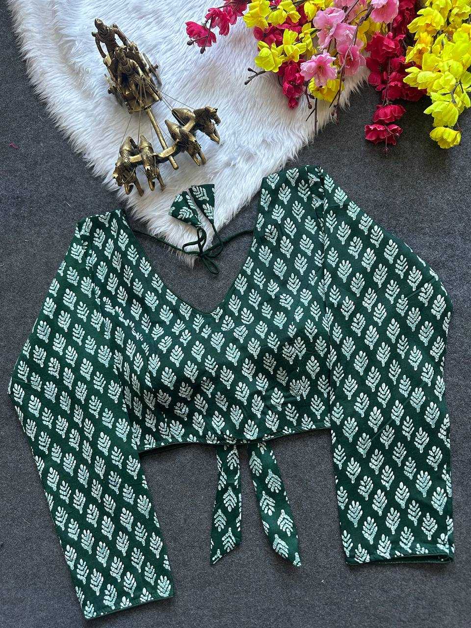 Ynf Cotton KESH209 BEA01 Readymade Blouses Wholesale Printed Blouse Cotton Blouse Party Wear Blouse Manufacturer