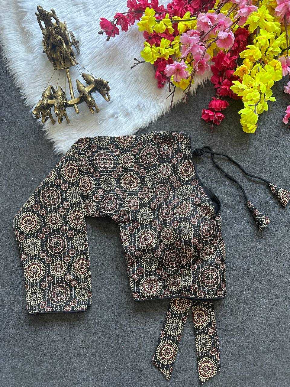 Ynf Cotton KESH209 BEA01 Readymade Blouses Wholesale Printed Blouse Cotton Blouse Party Wear Blouse Manufacturer